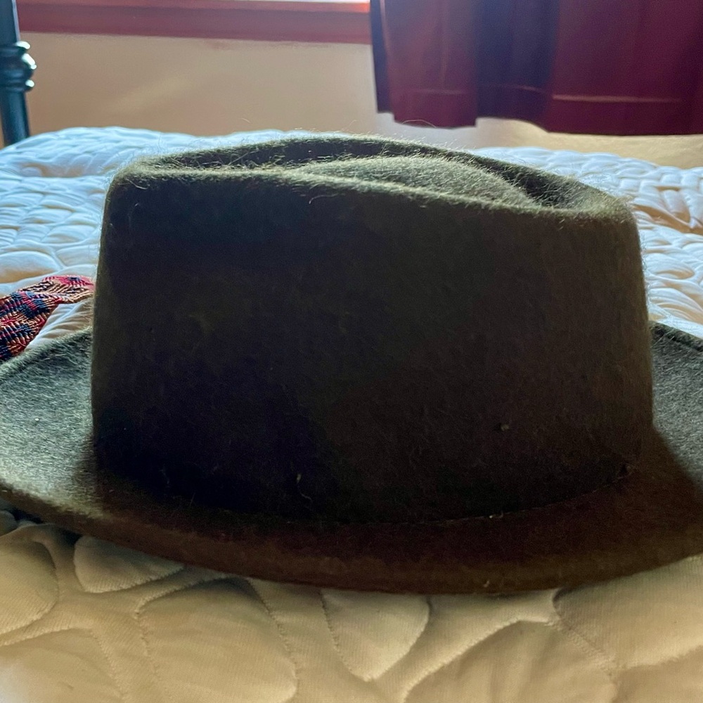 Stylish Green Wool Fedora Hat